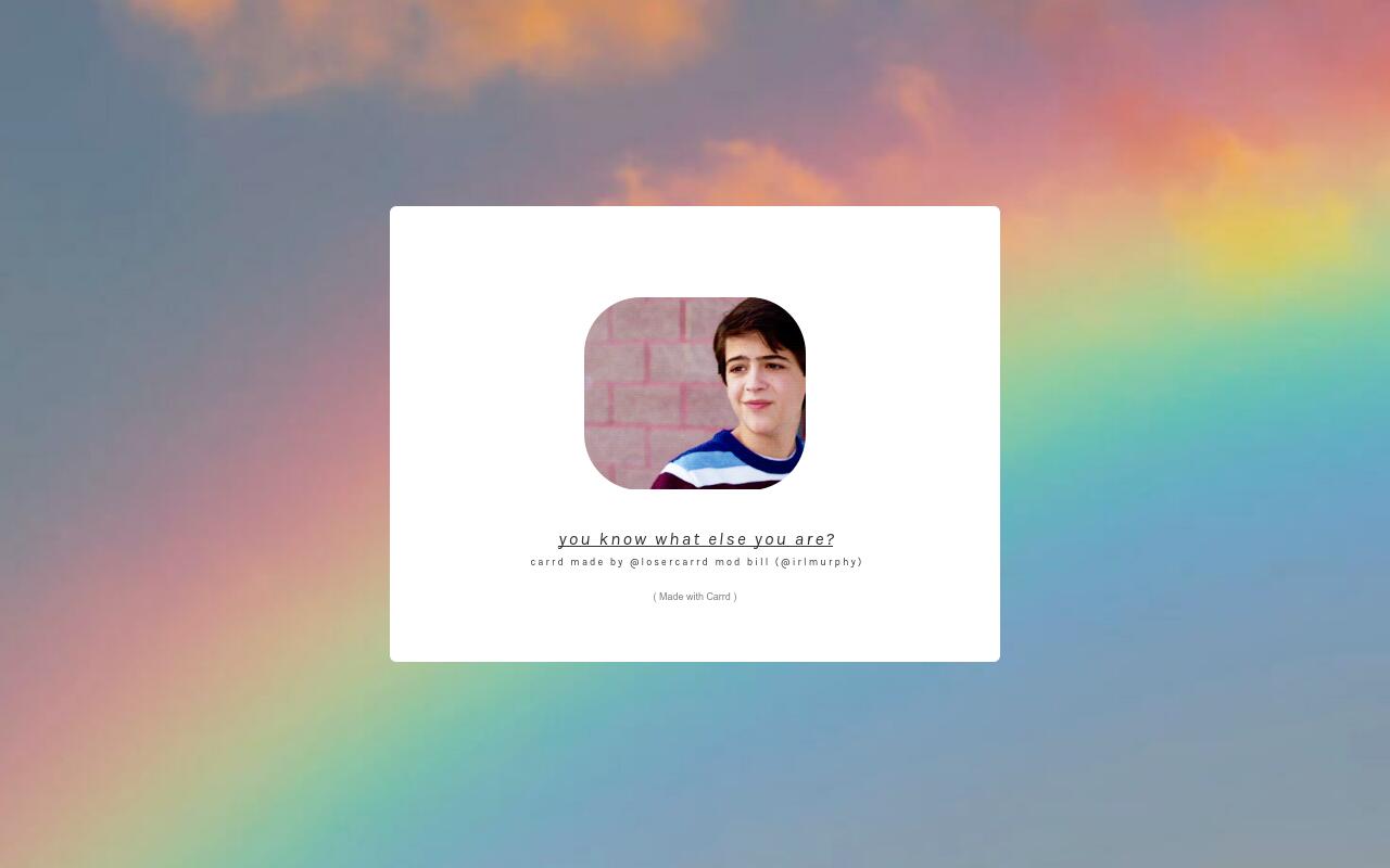Carrd profile picture for @goodman